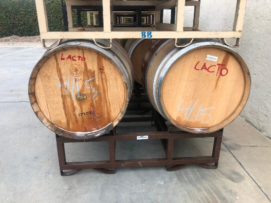 Wine Barrels with Rack