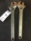 (1) Crescent Tool Co. 15in. Adjustable Open End Wrench. (1) Craftsman 15in. Adjustable Open End