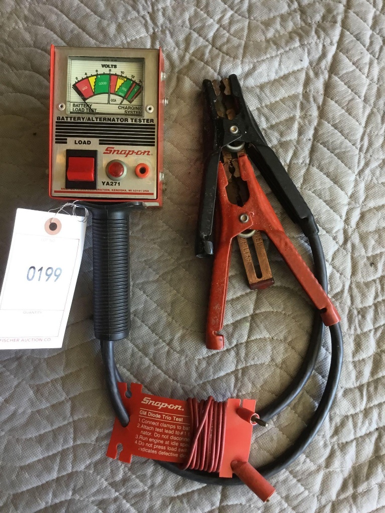 snap on battery and charging system tester