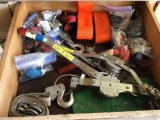 Drawer Contents of Assorted Tie Downs and Cable Winches