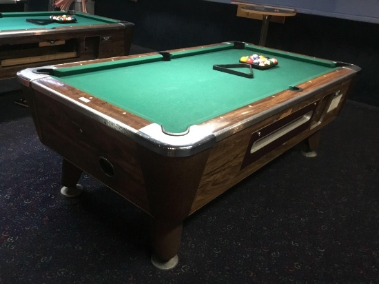 Valley Billiards Table With Billard Ball Set and Triangle