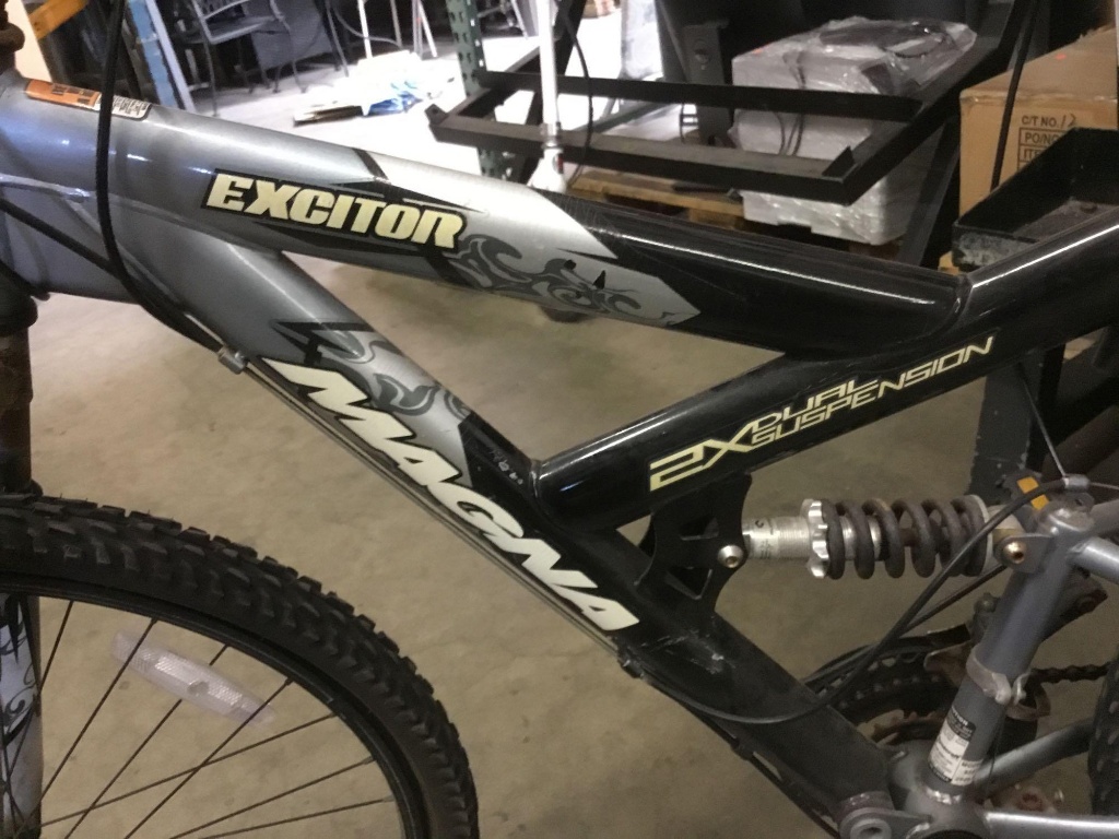 magna excitor dual suspension bike