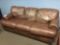 Serta Brown Leather Sofa Sleeper