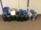 Lot of (30) Assorted Size/Type Plastic Garbage Cans