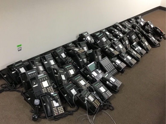 Lot of Lucent MLX-10DP Telephones w/KSU