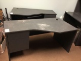 Lot of (2) Wooden Office Utility Desks