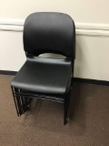 Lot of (9) Stacking Utility Chairs