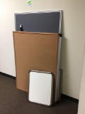 Lot of (8) Assorted Size Dry Erase/Cork Boards
