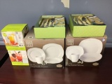 Lot of Assorted Dinnerware, Glasses and Silverware