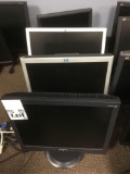 Lot of (4) Assorted LCD Monitors