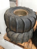 (2) ATV Rims with Sand Sport by Dick Cepek 25x13.50-9 Tires