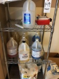 Small Wire Rack with Assorted Chemicals