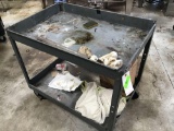 Small Metal Rolling Utility Cart