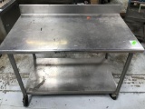 Rolling Stainless Steel Table