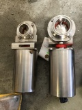 (2) Food Grade Stainless Steel Pneumatic Gate Valves