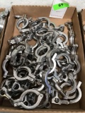 Lot of Food Grade Stainless Steel Tri-Clamps