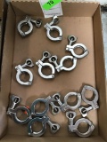 Lot of Food Grade Stainless Steel Tri-Clamps