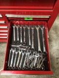 Drawer Lot of Assorted SAE Combination End Wrenches