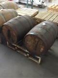 Empty Wood Barrels