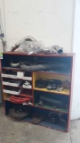 Assorted Engine Parts and Cabinet
