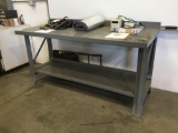 Work Bench with Metal Top