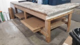 10ft x 4ft Wood Work Bench