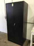 (2) Large Vertical Metal Storage Cabinets