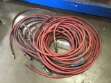 Lot of (4) Assorted Size Air Hoses