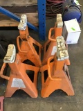 (4) Central Machinery 12-Ton Jack Stands