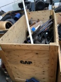 Large Wood Crate of Assorted Parts