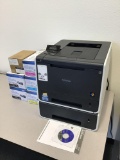 Lot of Brother Color Laser Printer With (6) Ink Cartridges
