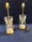 Lot of (2) Antique Glass Lamps