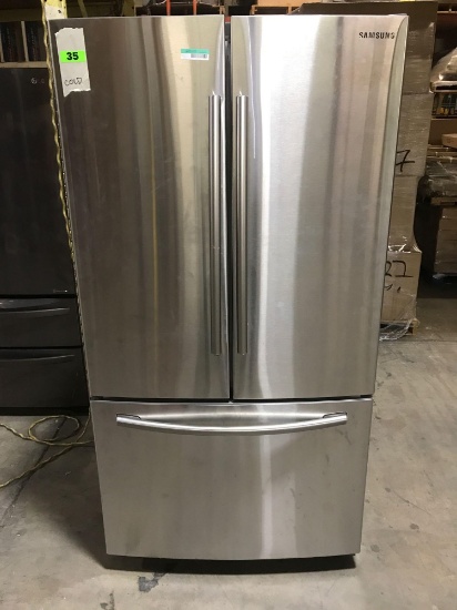 Samsung - 25.5 Cu. Ft. French Door Refrigerator with Filtered Ice Maker - Stainless steel