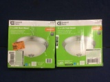 (2) Commercial Electric 11in. LED Flushmount