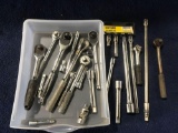 Lot of Assorted Ratchets and Extension Bars