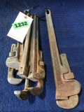 Lot of (4) Pipe Wrenches