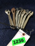 Lot of (7) 6in. Adjustable End Wrenches