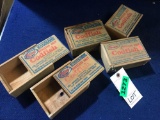Lot of (5) Wood Boxes