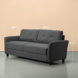 Zinus Ricardo Contemporary Upholstered 78.4 inch Sofa