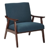 OSP Home Furnishings Davis Klein Azure Fabric Arm Chair