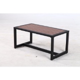 Hampton Bay West Park Black Aluminum Outdoor Coffee Table