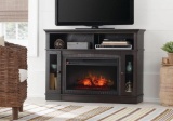 Home Decorators Collection Grafton 46 in. TV Stand Infrared Electric Fireplace in Espresso