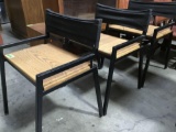 Lot of (3) Metal Restaurant Chairs