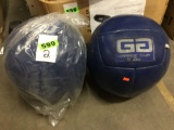 (2) Garage Gym 15 Lb Medicine Balls