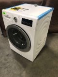 Bosch 800 Series...24 in. 2.2 cu. ft. White with Chrome Accents and Home Connect High-Efficiency Fro
