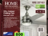 Home Decorators Collection Mercer LED 52in. Indoor Ceiling Fan