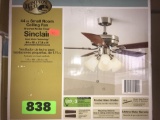 Hampton Bay Sinclair 44in. Small Room Ceiling Fan