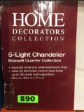Home Decorators Collection Boswell Quarter 5-Light Chandelier