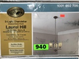 Hampton Bay Laurel Hill 3-Light Chandelier