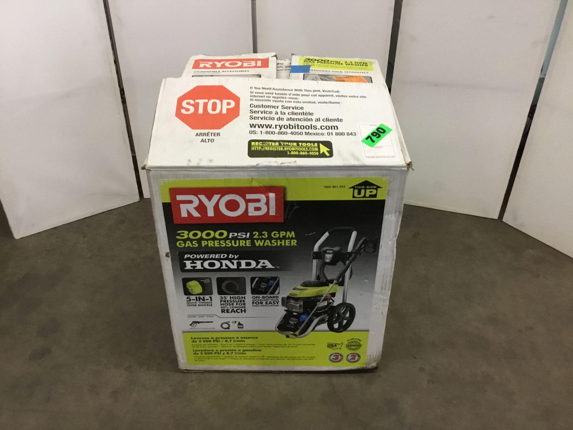 RYOBI 3000 PSI 2.3 GPM Honda Gas Pressure Washer Proxibid